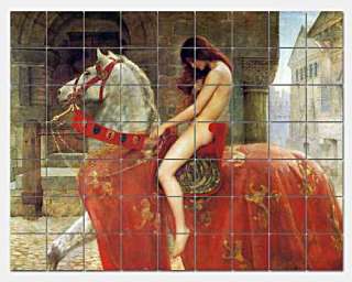 Lady Godiva by John Collier   this beautiful mural is composed of 