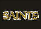   Orleans Saints Script Logo Vinyl Car Window Sticker/Decal (Gold/White