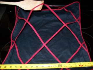 x1 10 Nautica Pillow Cover Case Sham black red 18 NEW  