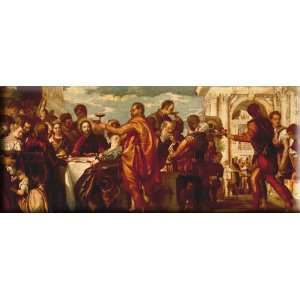   at Cana 16x7 Streched Canvas Art by Veronese, Paolo
