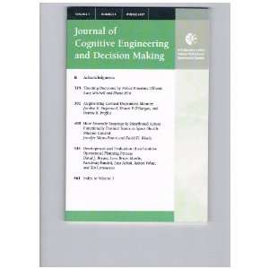  Journal of Cognitive Engineering and Decision Making (1 