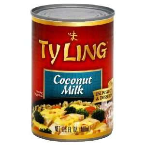 Ty Ling, Coconut Milk, 13.50 OZ (Pack of 6)  Grocery 
