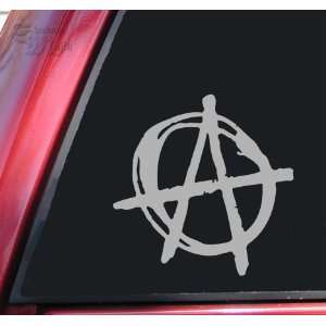 Anarchy Symbol Vinyl Decal Sticker   Grey