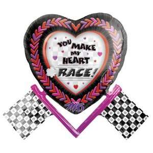 Heart With Checkered Flags Super Shape Toys & Games