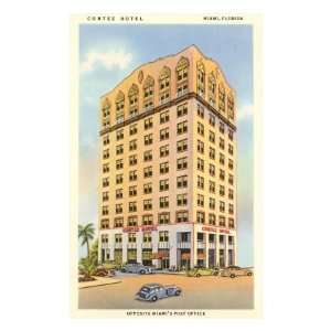  Cortez Hotel, Miami, Florida Travel Premium Poster Print 