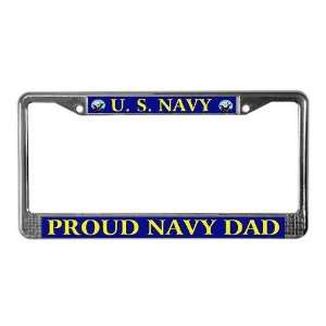  Proud Navy Military License Plate Frame by CafePress 
