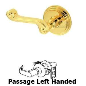  Passage ornate left handed lever with stepped rosette in 