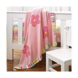  Flower Power   Cotton Crib Blanket: Baby