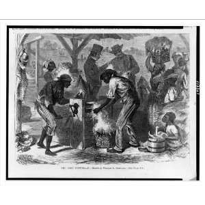  Historic Print (M) The First cotton gin / drawn by 