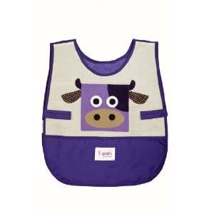  3 Sprouts Eco Friendly Smock   Purple Cow Baby