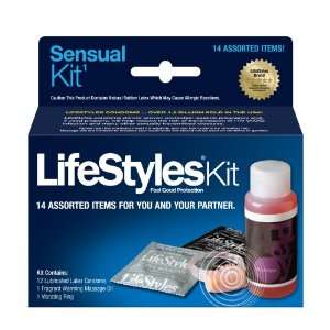   Sensual Kit (12 Condoms, Excite Gel & Massage Oil) Health & Personal