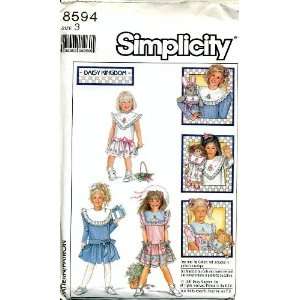  Simplicity Childs Dress Daisy Kingdom Sewing Pattern 