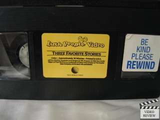 Little People   Three Favorite Stories VHS no book  