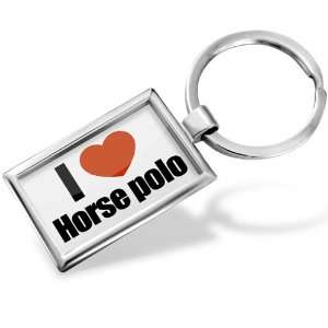  Keychain I Love Horse polo   Hand Made, Key chain ring 