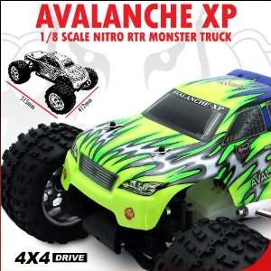    Avalanche Xp 1/8 Scale Nitro Monster Truck: Sports & Outdoors