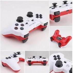 White& Red New SIXAXIS DualShock Wireless Bluetooth Game Controller 