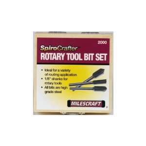   Inch Shank SpiroCrafter HSS Rotary Tool Bit Set