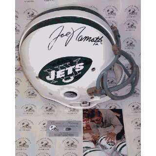  Signed Joe Namath Helmet   Authentic with RK 1968 