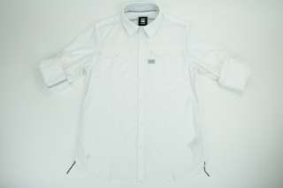 Star Raw Seafarer Roll Up L/S S/S in White sz S XXL MSRP $150  