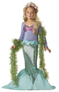 Little Mermaid child costume includes Sequin and Lurex Mermaid Dress 