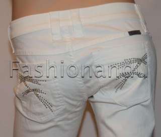 Frankie B Metal Scribble Skinny Jeans Raw White  