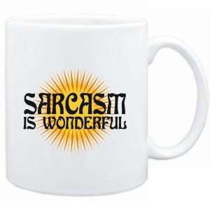  Mug White  Sarcasm is wonderful  Hobbies Sports 