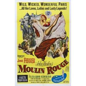   Moulin Rouge MOVIE POSTER Style B Jose Ferrer Zsa Zsa