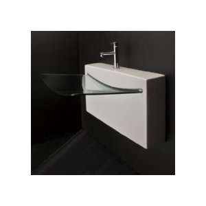  Lacava 4500G 001 Wall Mount Lavatory W/ One Faucet Hole 