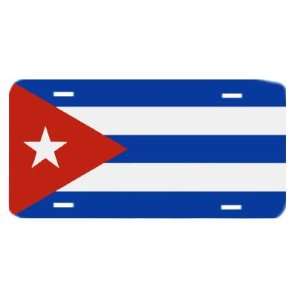  Cuba Cuban Flag Vanity Auto License Plate Automotive