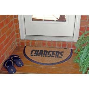 NFL San Diego Chargers Logo Half Moon Doormat 29 Patio 