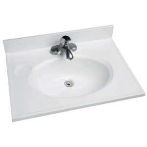 Foremost Industries 19in. X 25in. Solid White Cultured Marble Recessed 