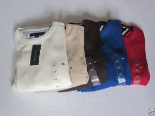 Mens Tommy Hilfiger Crewneck Sweater Many Colors, Sizes  