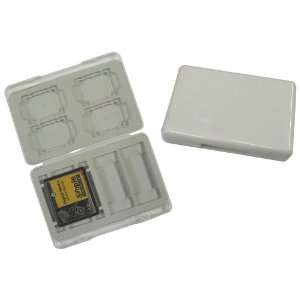  1 White Memory Card Case / Holder for Compact Flash Cards, Secure 