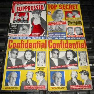 Vintage Hollywood 1950s Gossip Scandal Magazine 85pc Lot Marilyn 