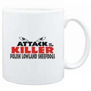 Mug White  ATTACK OF THE KILLER Polish Lowland Sheepdogs  Dogs 