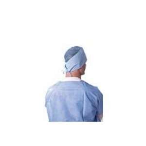  Medline Surgeon Cap, Tieback, Scrim, Blue, OSFM, 500/cs 