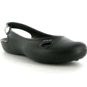 Crocs Shoes Olivia Black Womens Flat Shoes Sizes UK 4 8  