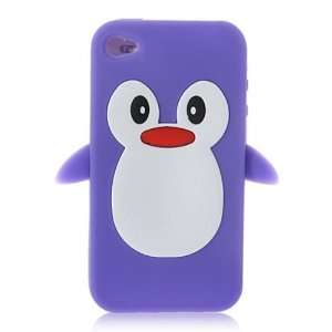 Cute Cartoon Penguin Silicone Case/Skin for iPhone 4 4S
