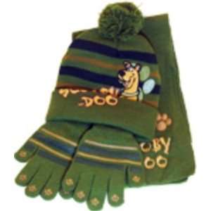 Scooby Doo Hat 3 Piece Scarf and Mittens Set: Everything 