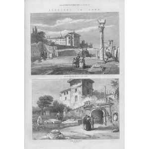 Basilica Jovis, Tombs Of Scipios 1872 Rome 