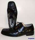 Johnston & Murphy Mens Dress Shoes Black Leather Oxfords 12 M  