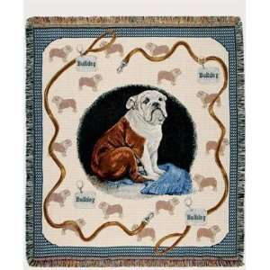  Bulldog Dog Tapestry Blanket Afghan Throw 50 x 60