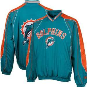 Miami Dolphin Jackets  Miami Dolphins Colorblock Pullover Windshirt 