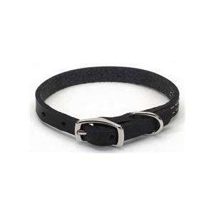 Circle T Black Oak Leather Dog Collar   14 in. with a Width of 1/2 in.