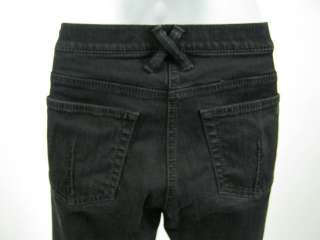 LUISA CERANO Black Straight Leg Jeans Pants Sz 44  