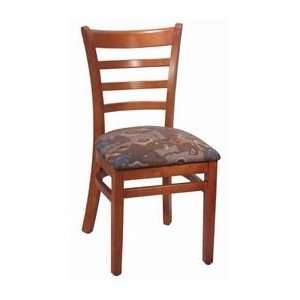  DHC Furniture 245 D 09 B Wood Side Chair   Cherry Stain   Black 