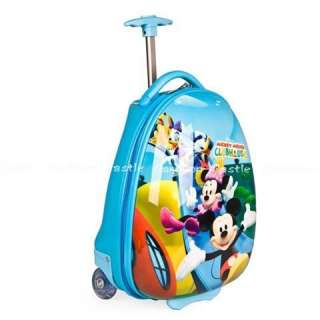 Mickey Mouse Luggage Bag Baggage Trolley Roller Blue 19  