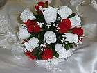Fuschia Dahlia & White Orchid Wedding Bouquet Set 16pc & SPECIAL 