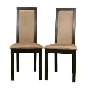  Baxton Studio Pollard Modern Dining Chairs, Dark Brown 