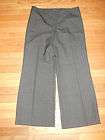 Dana Buchman Silver Gray Soft Leather Slacks Pants Jeans 10  